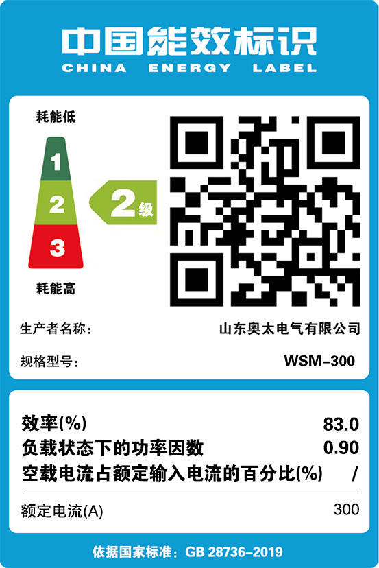 能效標(biāo)識【W(wǎng)SM-300】